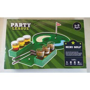 Party League Mini Golf Drinking Game w/ 6 Shot Glasses. Not for alcoholic drinks